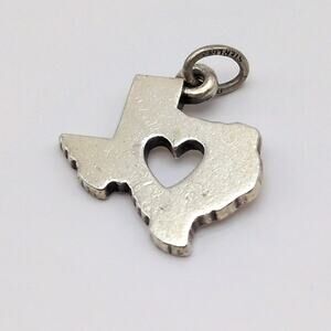James Avery Signed Sterling Silver 925 Deep in the Heart of Texas Charm Pendant